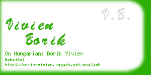 vivien borik business card